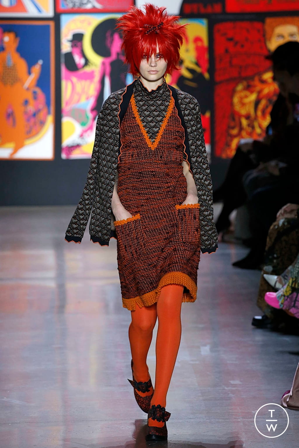 Fashion Week New York Fall/Winter 2019 look 33 from the Anna Sui collection womenswear