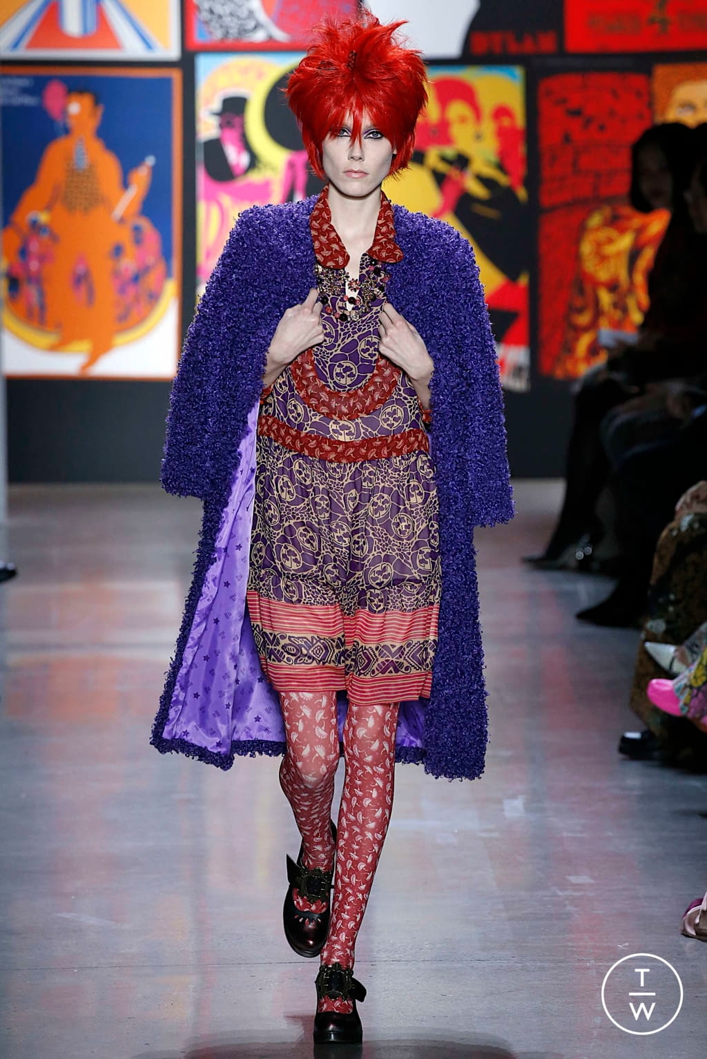 Fashion Week New York Fall/Winter 2019 look 35 de la collection Anna Sui womenswear