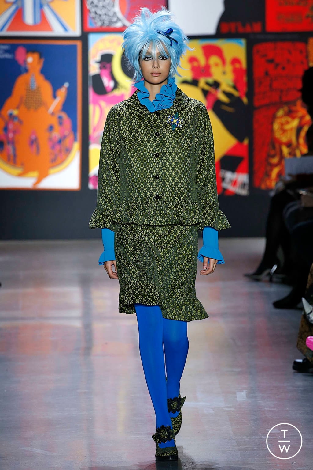 Fashion Week New York Fall/Winter 2019 look 41 from the Anna Sui collection 女装