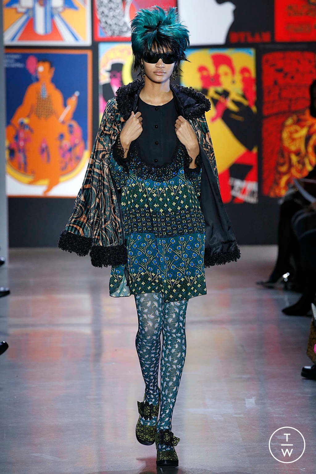 Fashion Week New York Fall/Winter 2019 look 43 from the Anna Sui collection womenswear