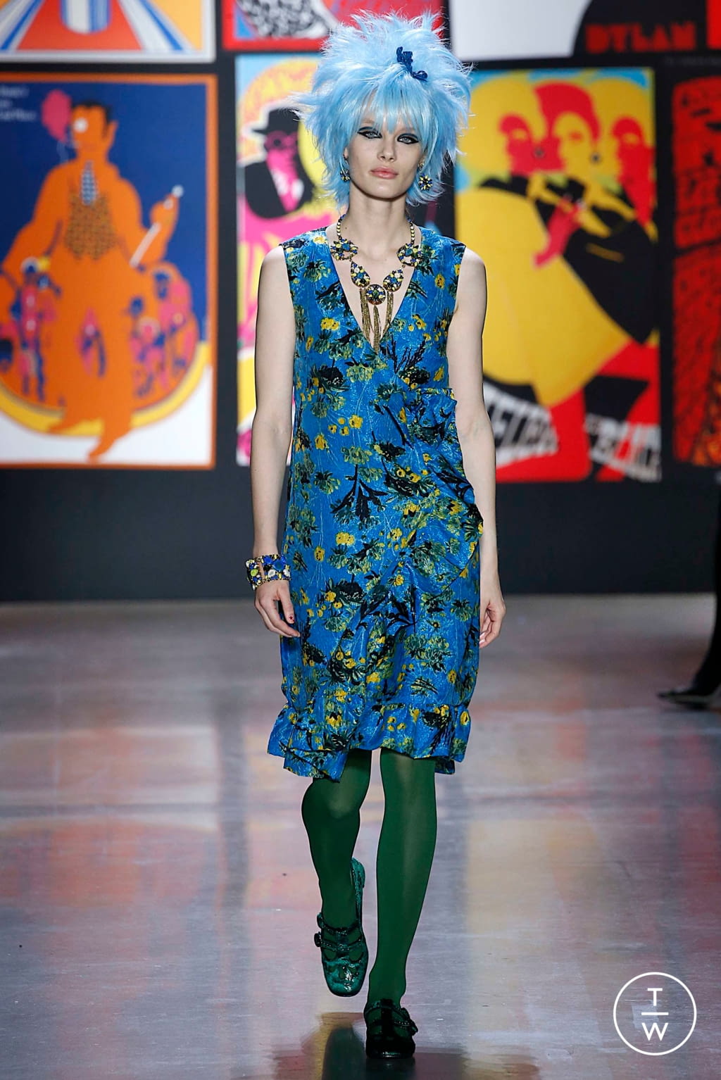 Fashion Week New York Fall/Winter 2019 look 44 from the Anna Sui collection womenswear