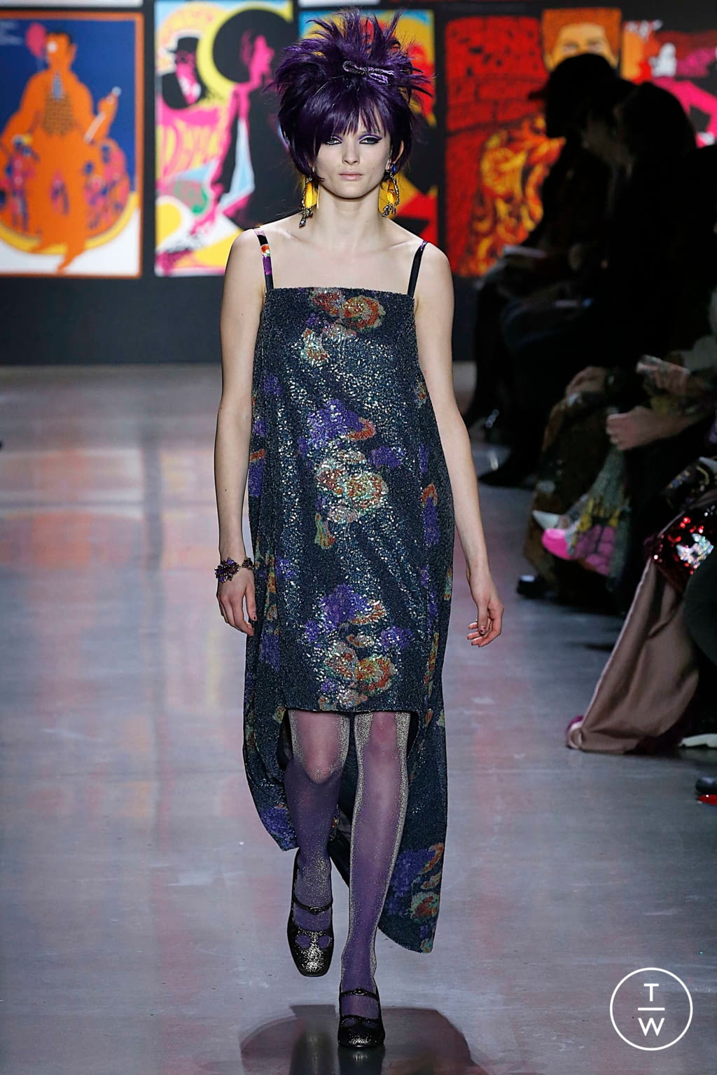 Fashion Week New York Fall/Winter 2019 look 50 from the Anna Sui collection 女装