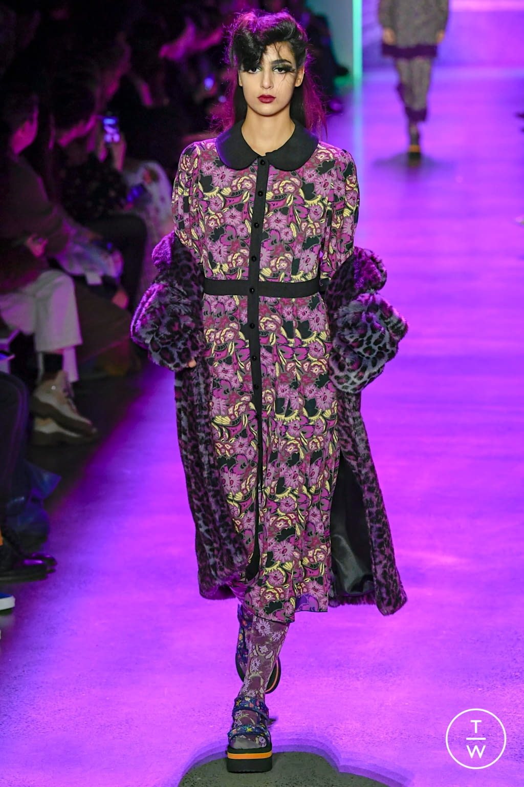 Fashion Week New York Fall/Winter 2020 look 19 from the Anna Sui collection womenswear