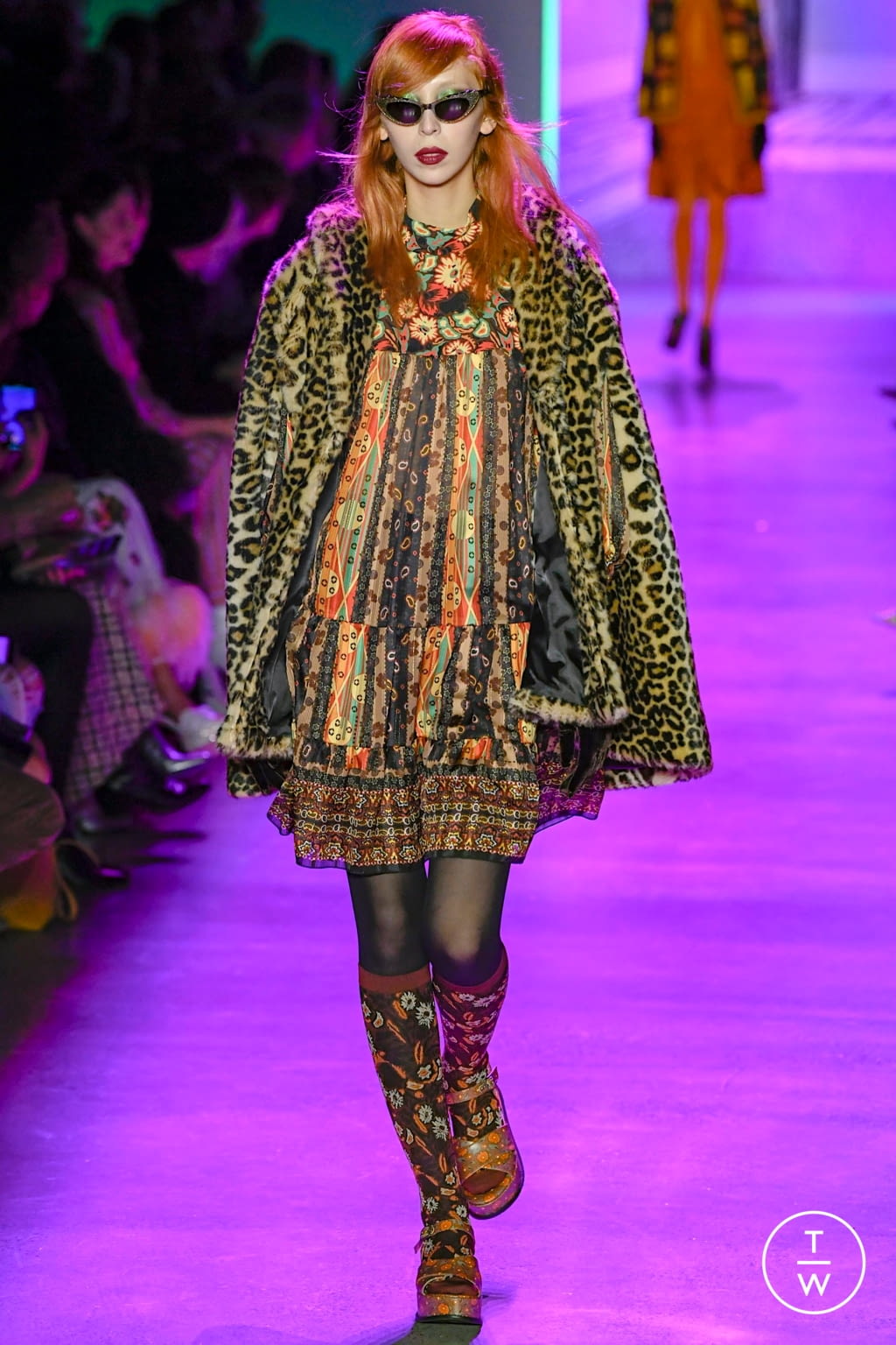 Fashion Week New York Fall/Winter 2020 look 24 from the Anna Sui collection womenswear