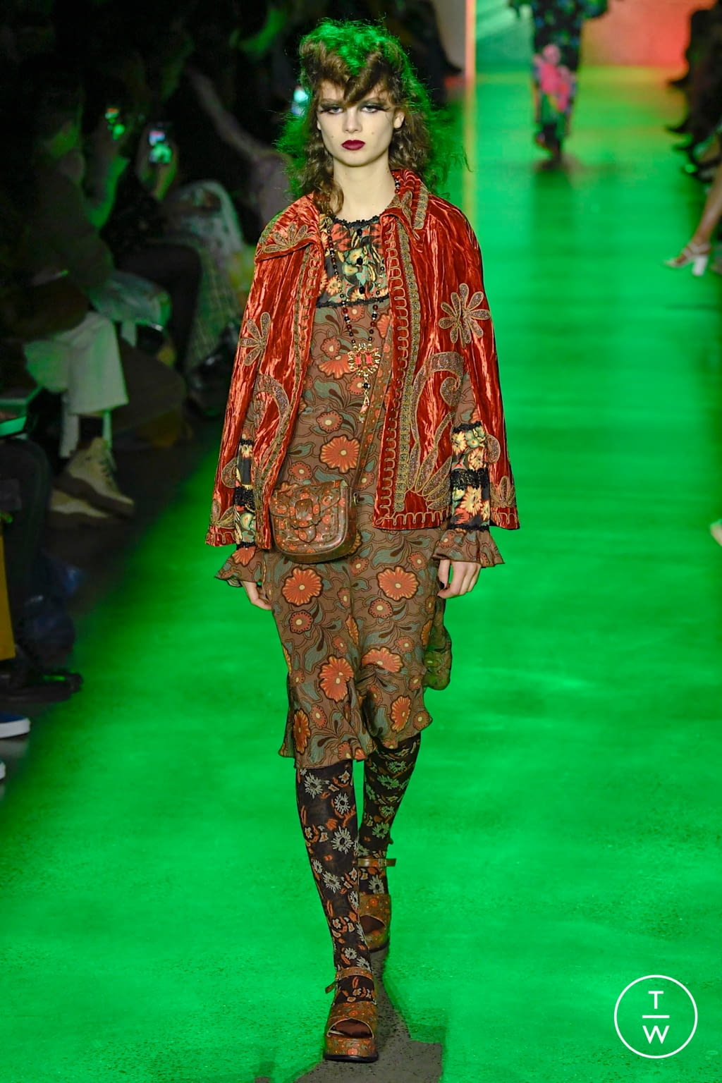 Fashion Week New York Fall/Winter 2020 look 27 from the Anna Sui collection womenswear