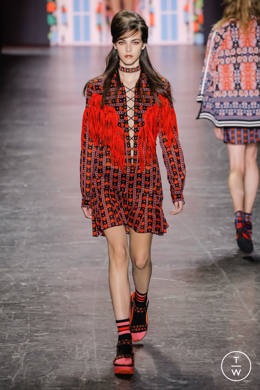 Fashion Week New York Spring/Summer 2017 look 16 from the Anna Sui collection womenswear
