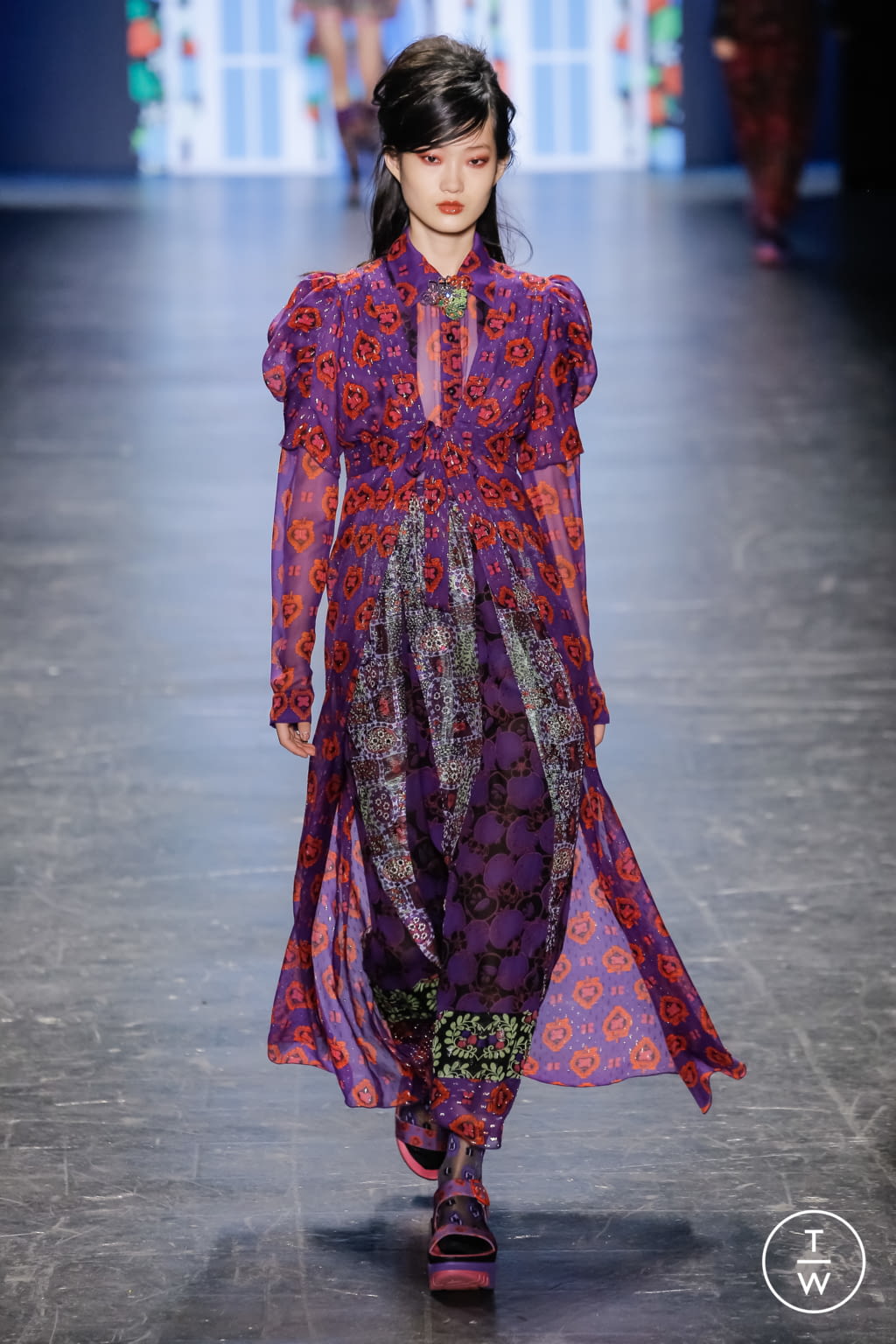 Fashion Week New York Spring/Summer 2017 look 20 de la collection Anna Sui womenswear