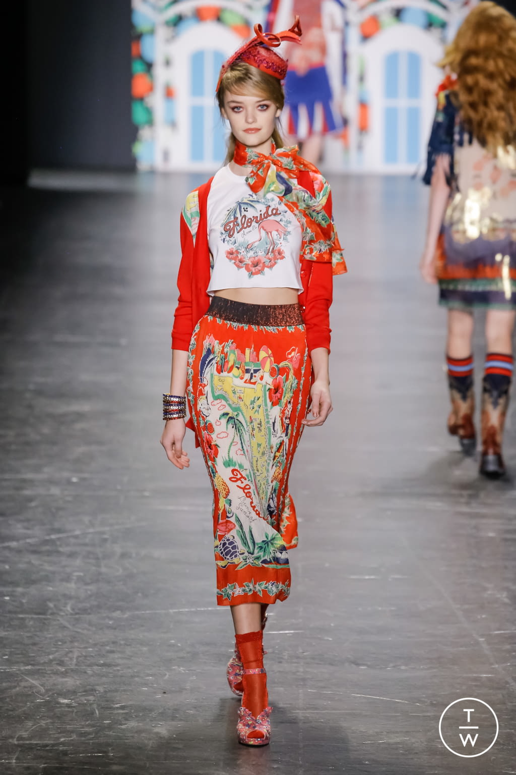 Fashion Week New York Spring/Summer 2017 look 27 from the Anna Sui collection womenswear
