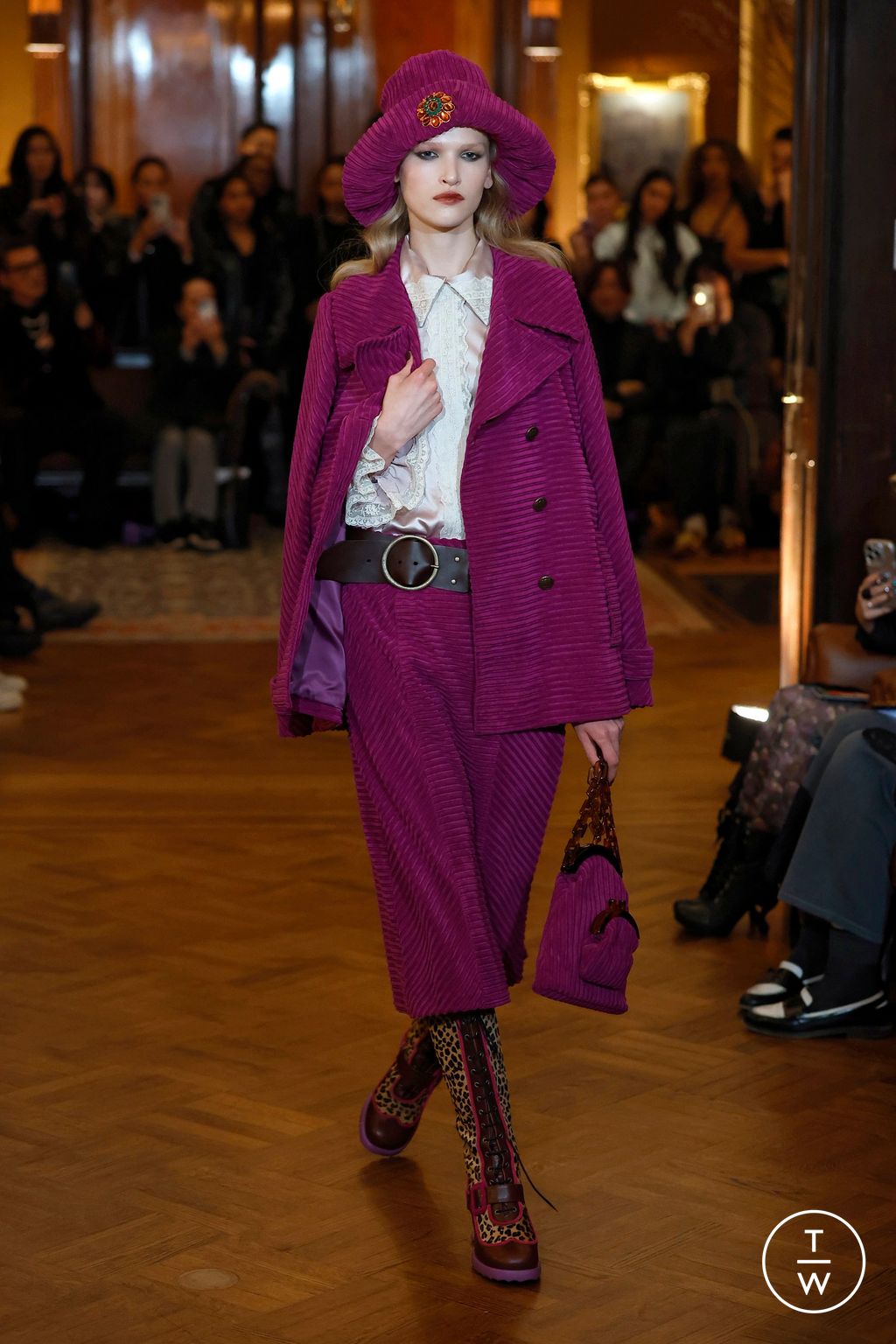 Fashion Week New York Fall/Winter 2025 look 7 from the Anna Sui collection womenswear