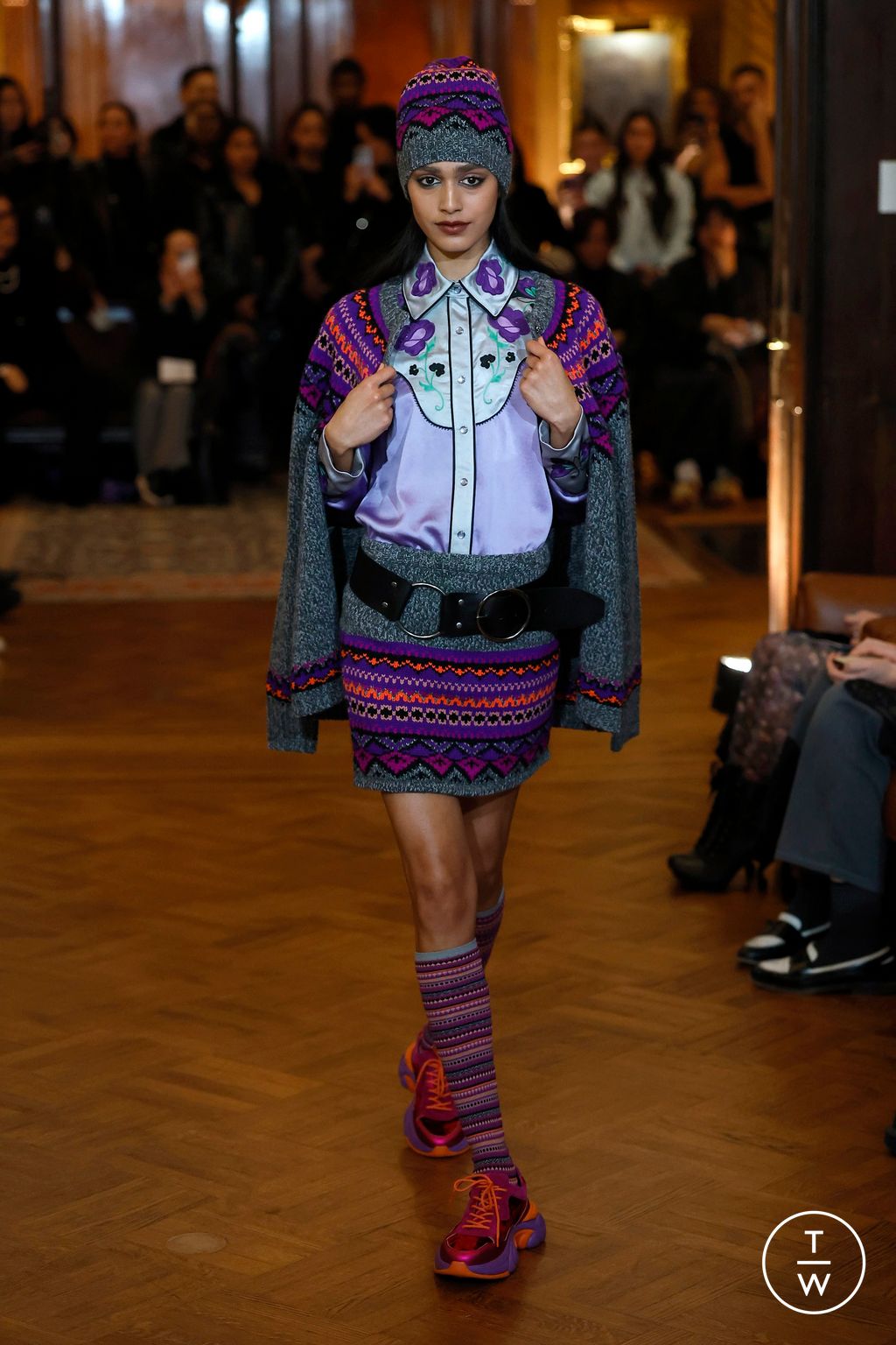 Fashion Week New York Fall/Winter 2025 look 21 from the Anna Sui collection womenswear