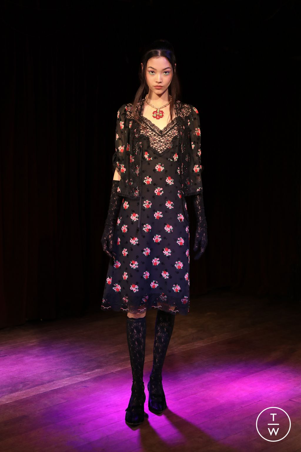 Fashion Week New York Fall/Winter 2023 look 8 de la collection Anna Sui womenswear
