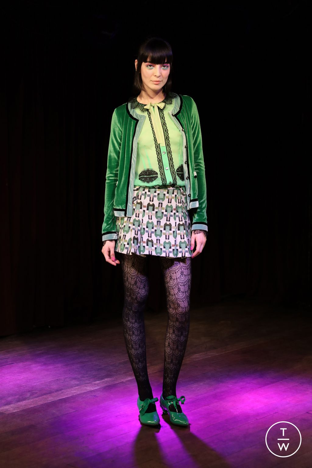 Fashion Week New York Fall/Winter 2023 look 11 de la collection Anna Sui womenswear