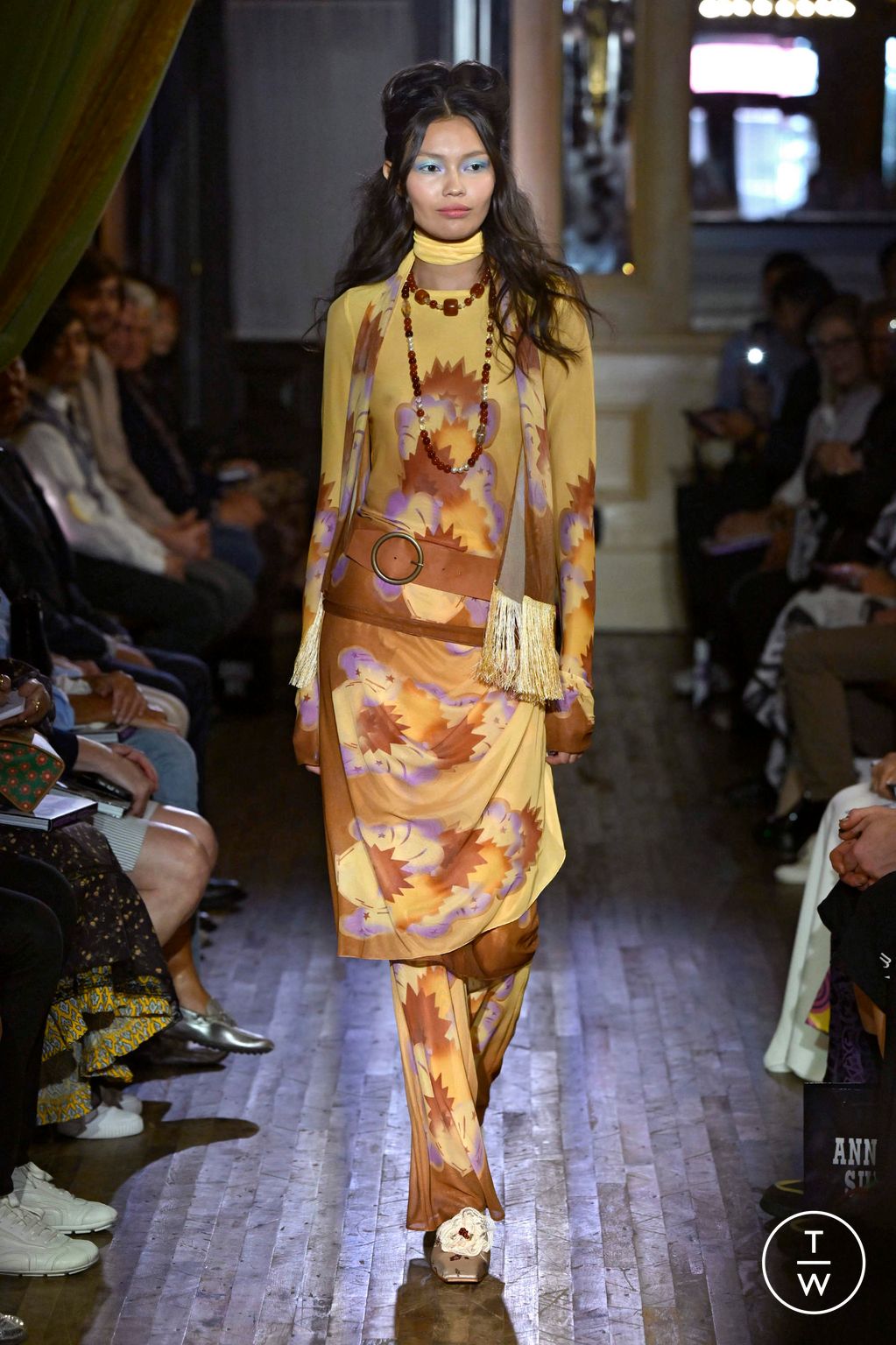 Fashion Week New York Spring/Summer 2026 look 1 from the Anna Sui collection womenswear