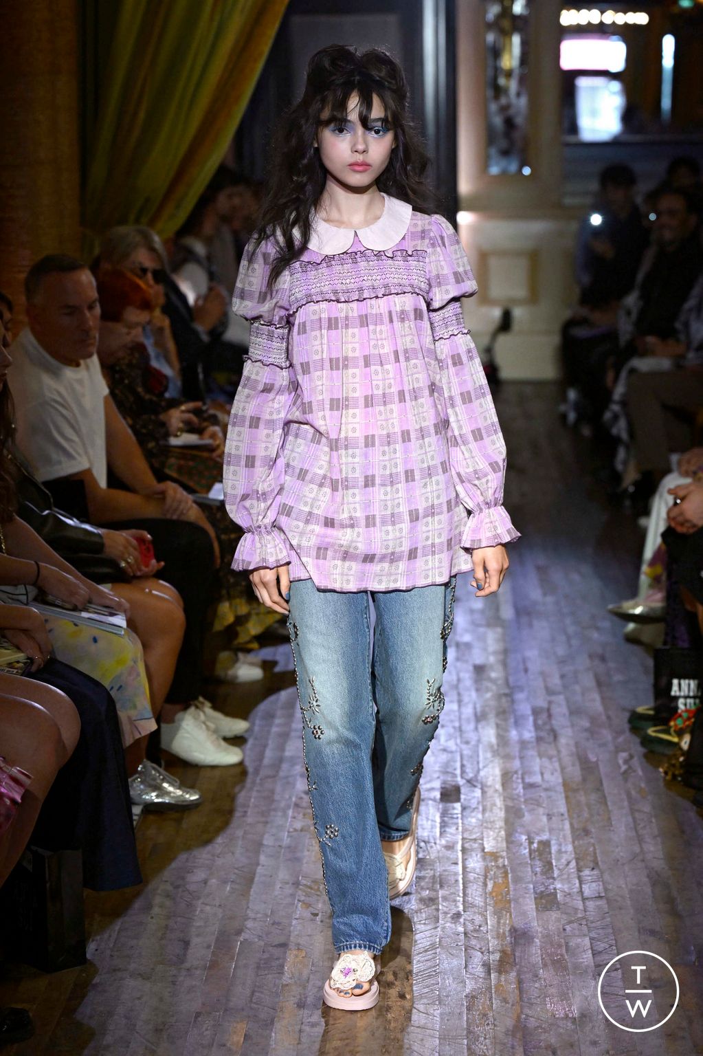 Fashion Week New York Spring/Summer 2026 look 21 from the Anna Sui collection womenswear