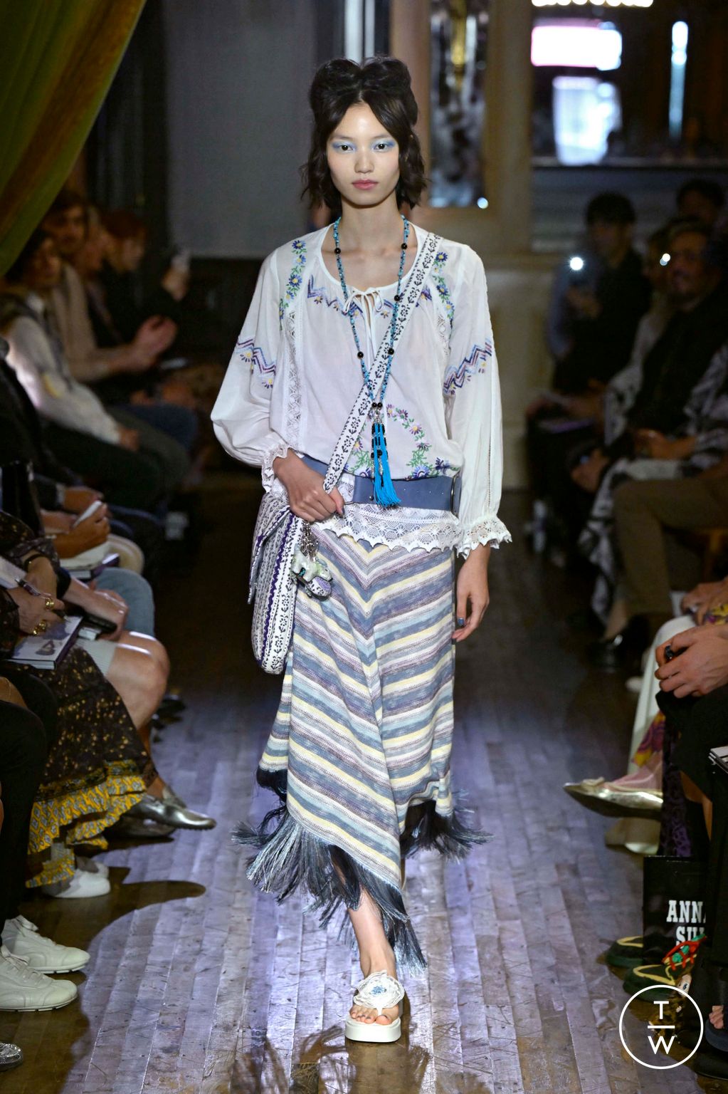 Fashion Week New York Spring/Summer 2026 look 29 from the Anna Sui collection womenswear