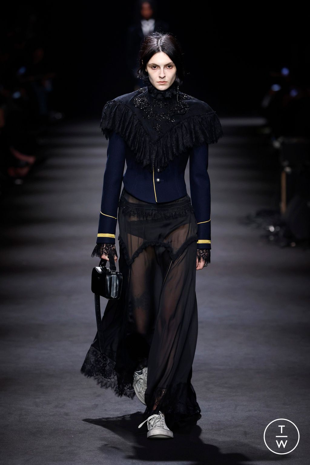 Fashion Week Paris Fall/Winter 2026 look 4 from the Ann Demeulemeester collection 女装