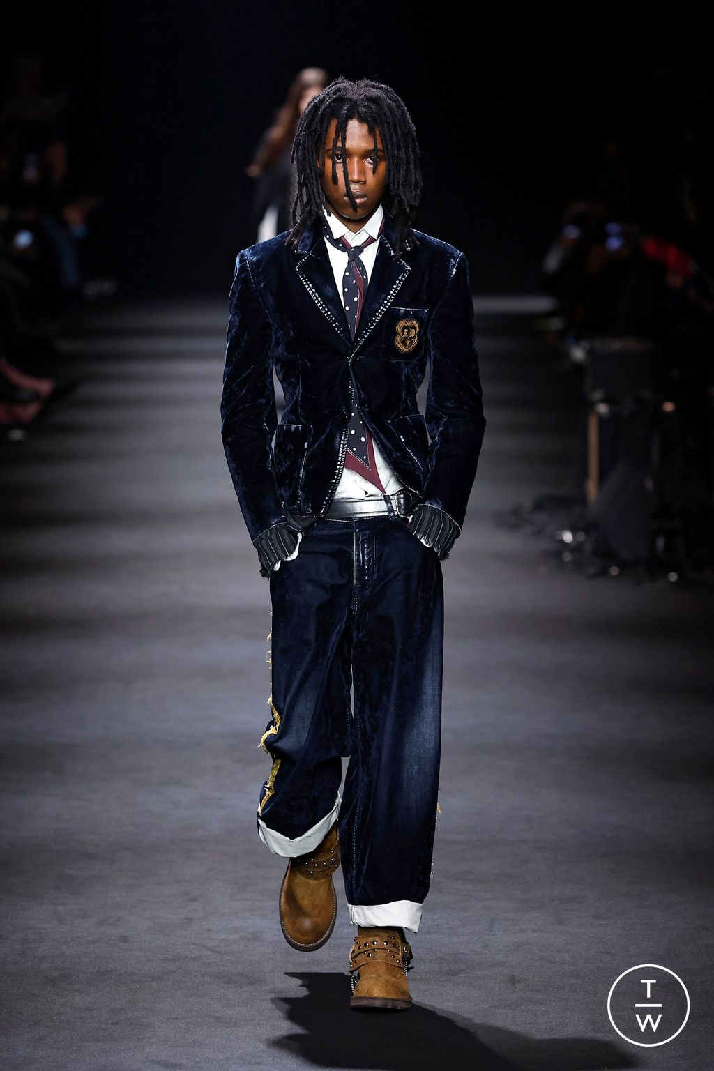 Fashion Week Paris Fall/Winter 2026 look 5 de la collection Ann Demeulemeester womenswear