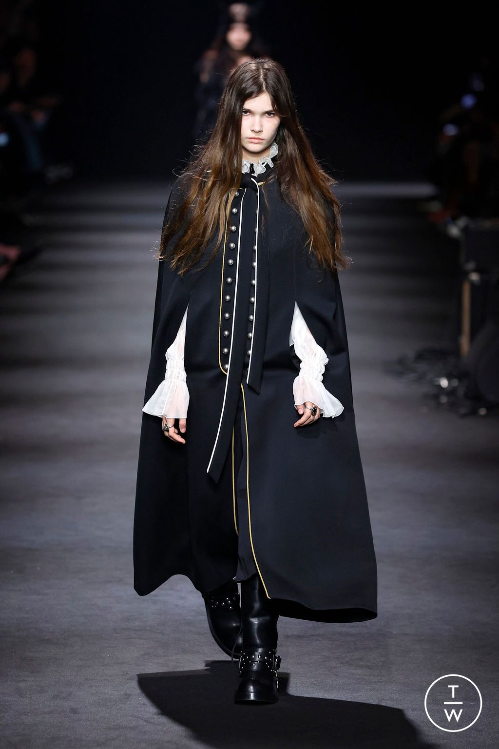 Fashion Week Paris Fall/Winter 2026 look 6 from the Ann Demeulemeester collection 女装