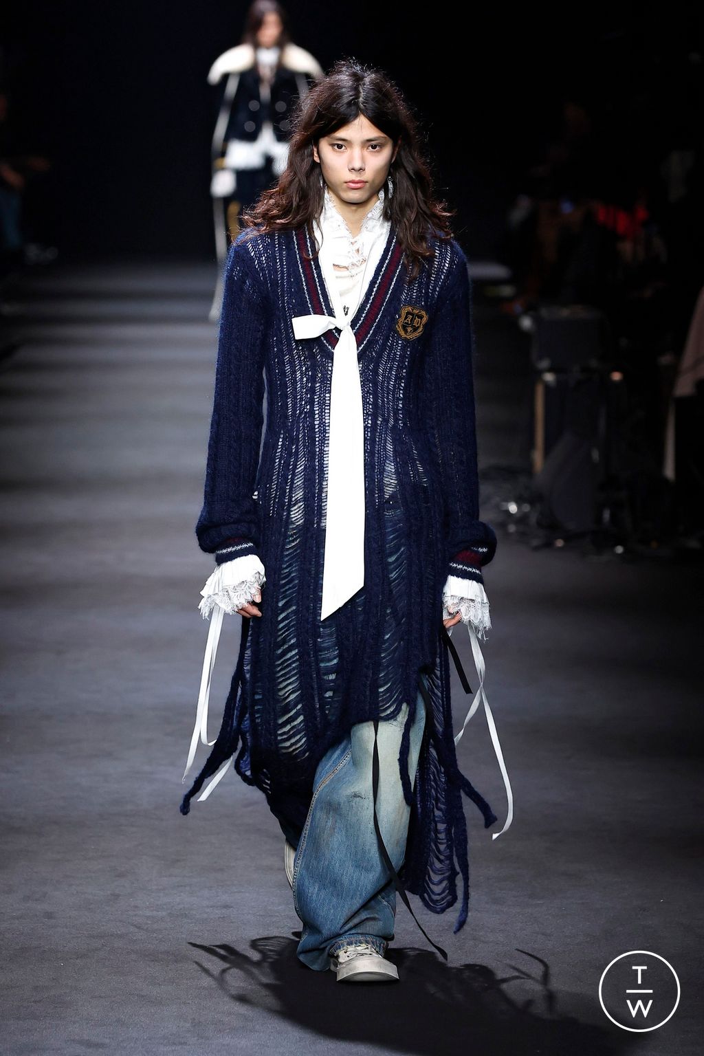 Fashion Week Paris Fall/Winter 2026 look 11 from the Ann Demeulemeester collection womenswear