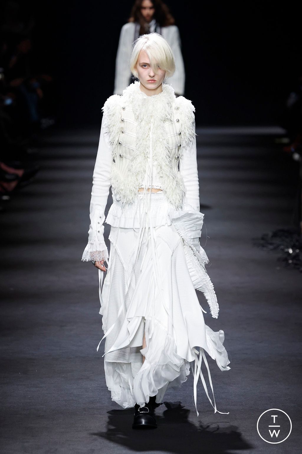 Fashion Week Paris Fall/Winter 2026 look 13 from the Ann Demeulemeester collection 女装