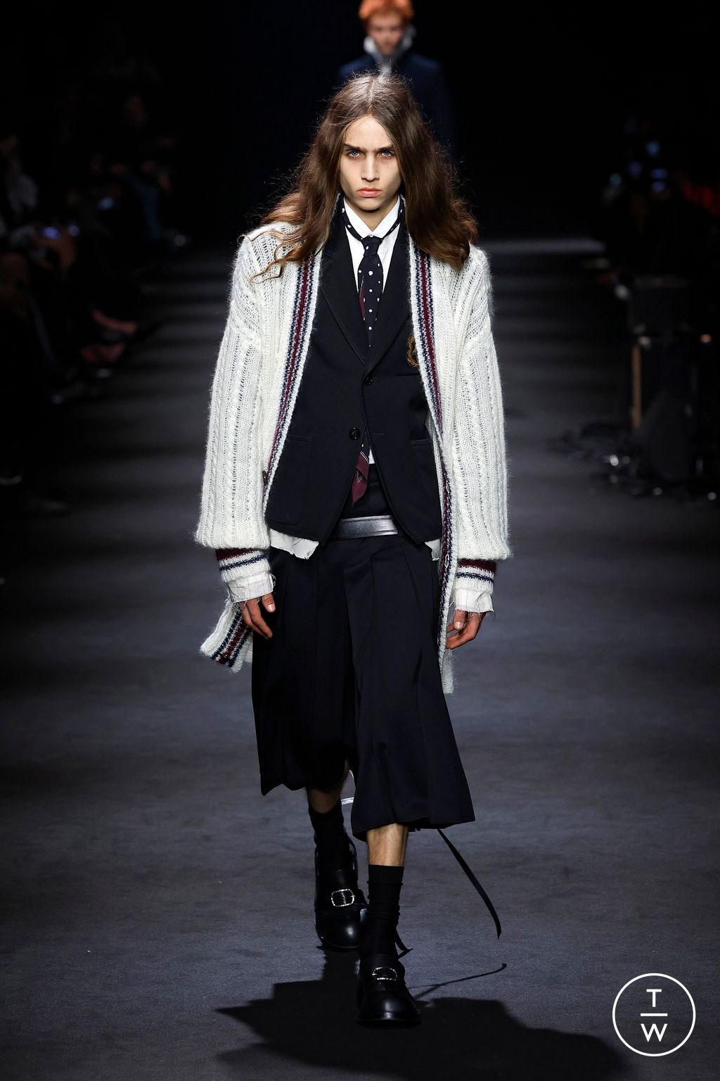 Fashion Week Paris Fall/Winter 2026 look 14 from the Ann Demeulemeester collection womenswear