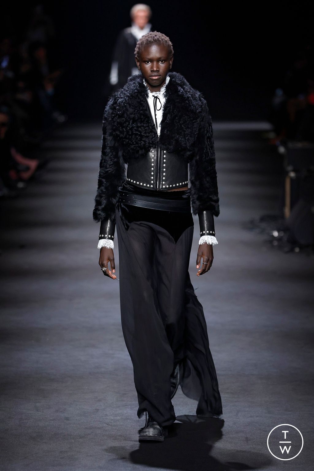 Fashion Week Paris Fall/Winter 2026 look 30 from the Ann Demeulemeester collection womenswear