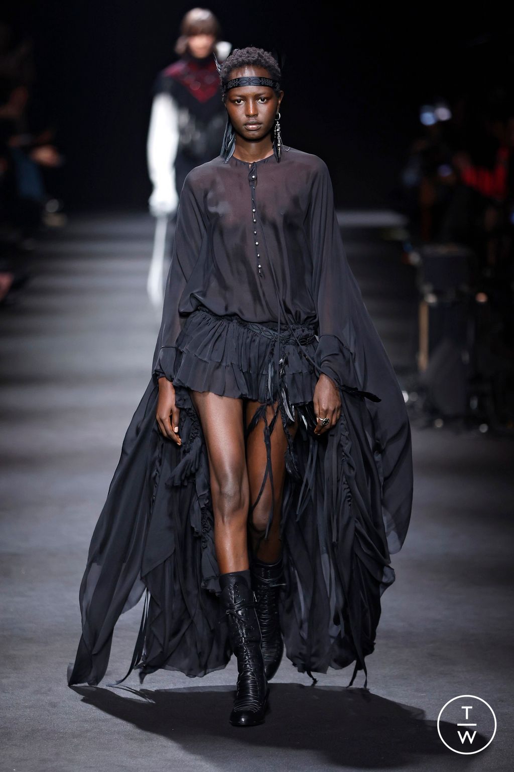 Fashion Week Paris Fall/Winter 2026 look 36 from the Ann Demeulemeester collection 女装