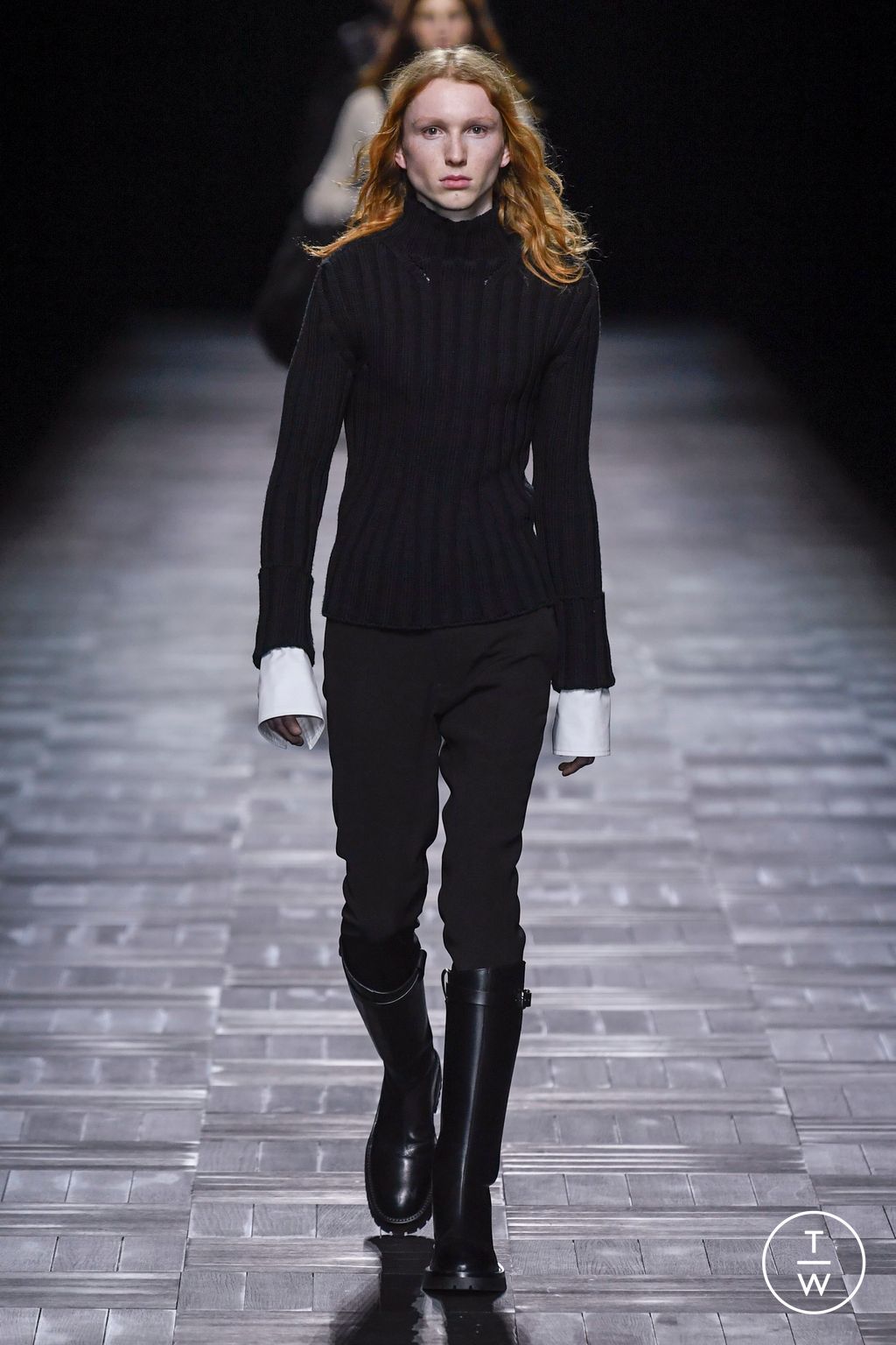 Fashion Week Paris Fall/Winter 2023 look 16 de la collection Ann Demeulemeester womenswear