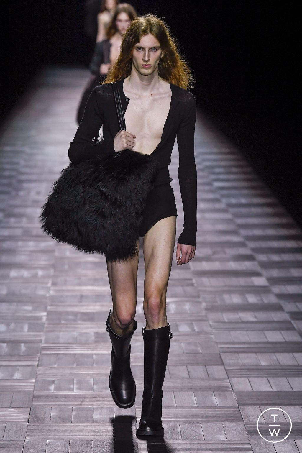 Fashion Week Paris Fall/Winter 2023 look 19 de la collection Ann Demeulemeester womenswear