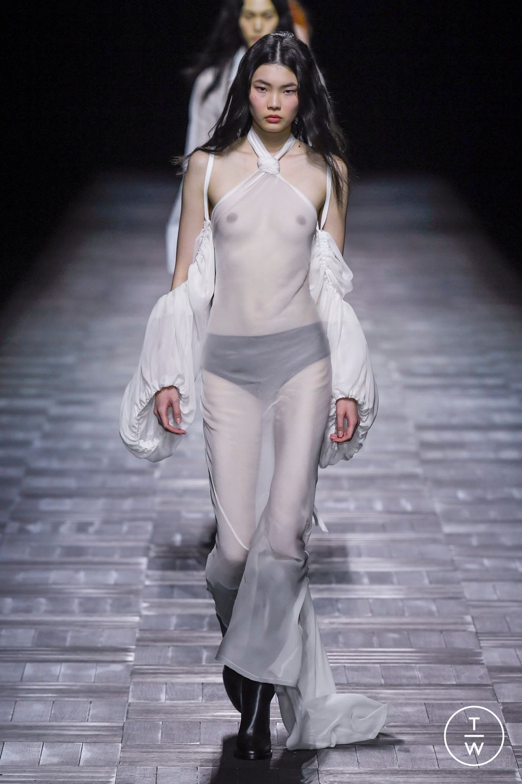 Fashion Week Paris Fall/Winter 2023 look 34 from the Ann Demeulemeester collection womenswear
