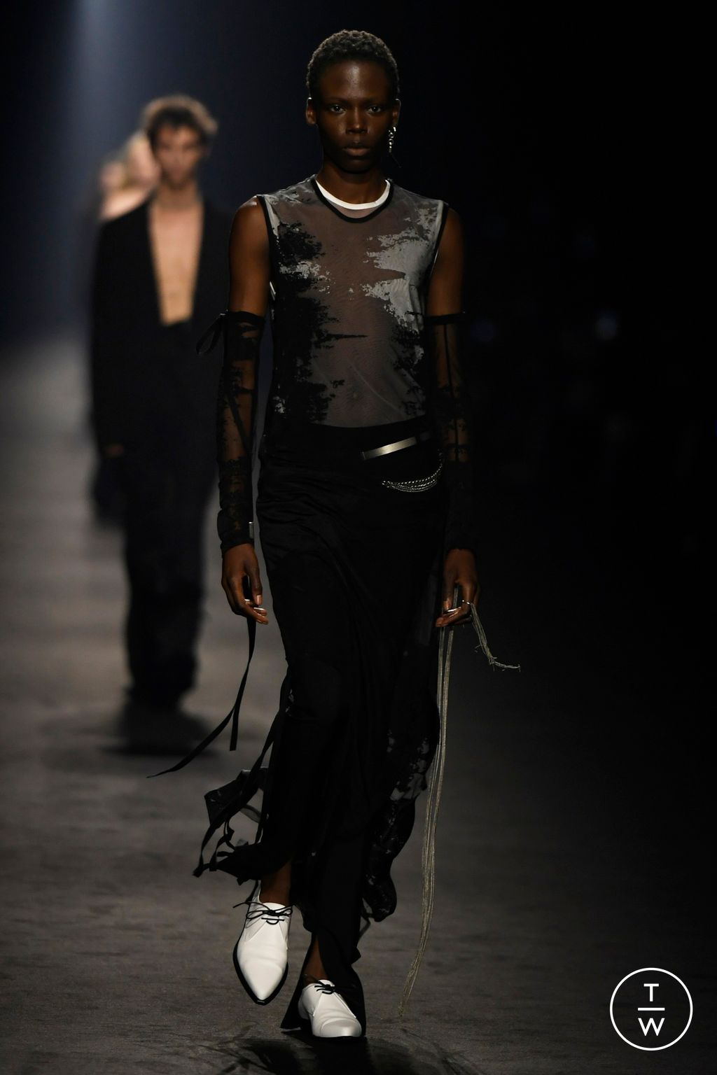 Fashion Week Paris Spring/Summer 2024 look 11 from the Ann Demeulemeester collection womenswear