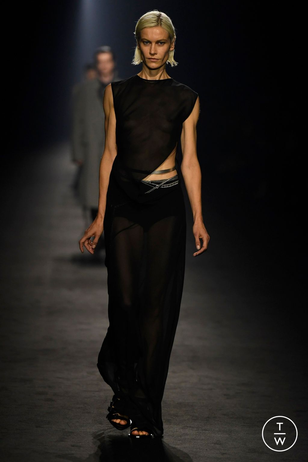 Fashion Week Paris Spring/Summer 2024 look 39 from the Ann Demeulemeester collection womenswear