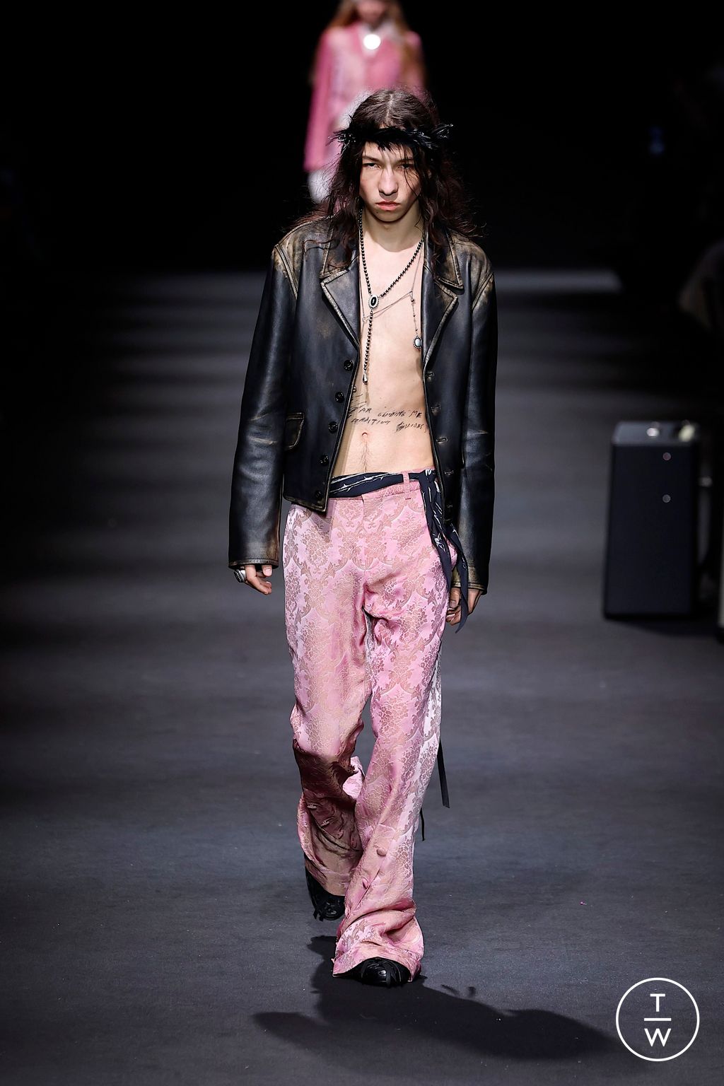 Fashion Week Paris Spring/Summer 2026 look 4 from the Ann Demeulemeester collection womenswear