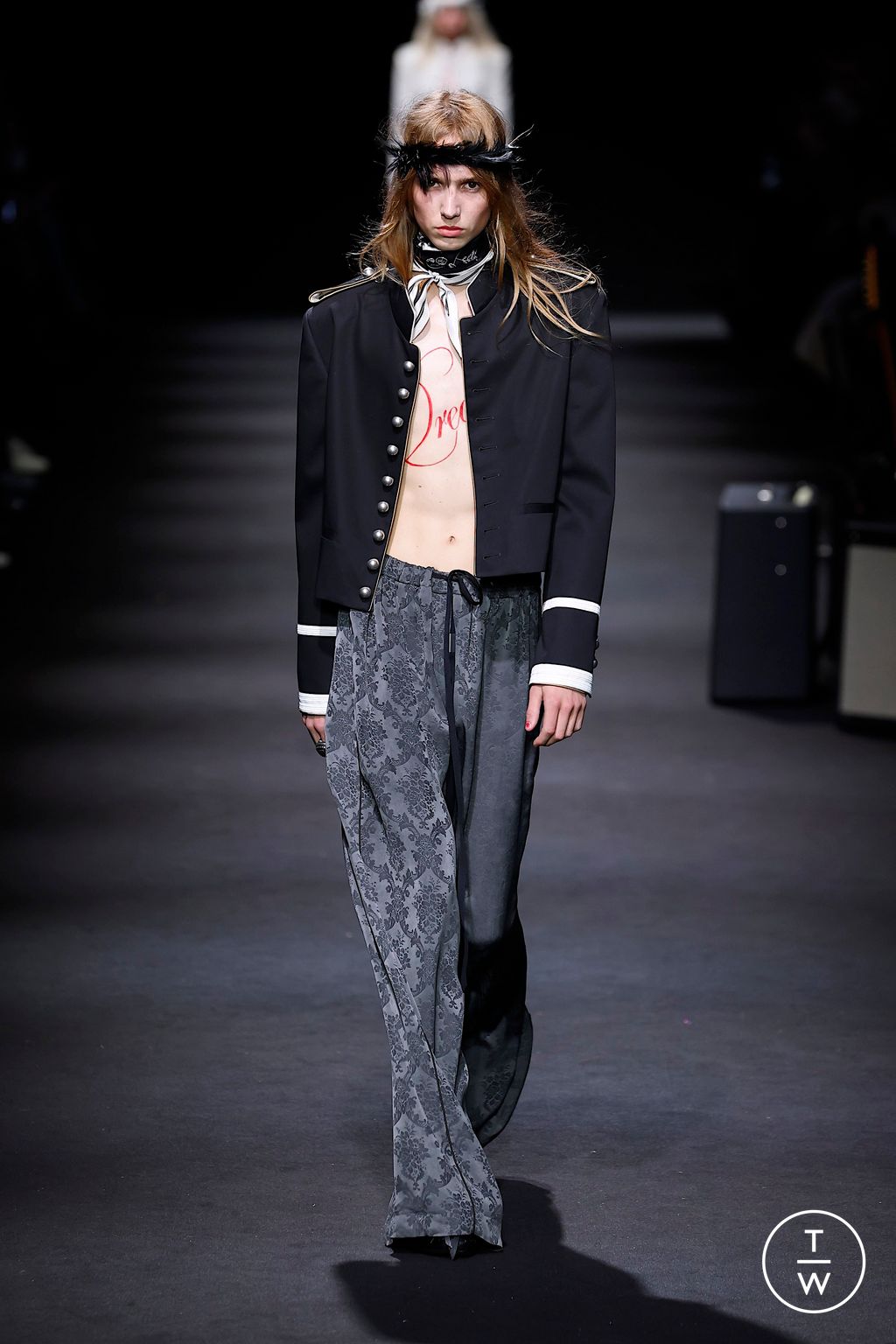 Fashion Week Paris Spring/Summer 2026 look 7 from the Ann Demeulemeester collection womenswear