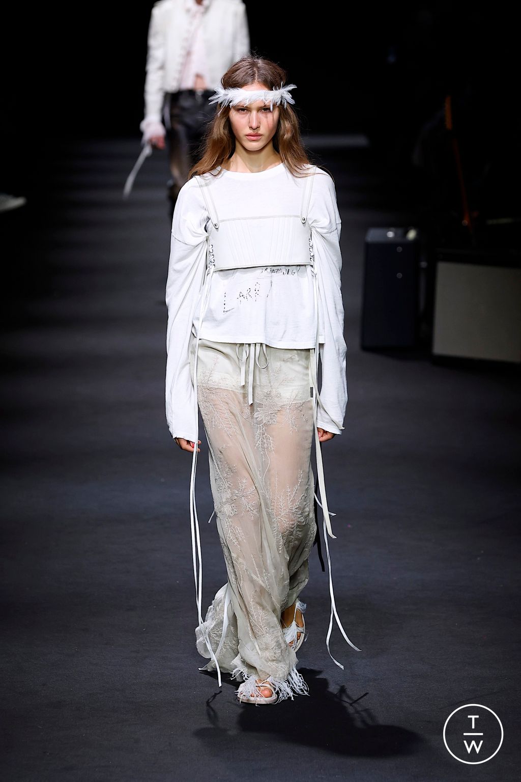 Fashion Week Paris Spring/Summer 2026 look 9 from the Ann Demeulemeester collection womenswear