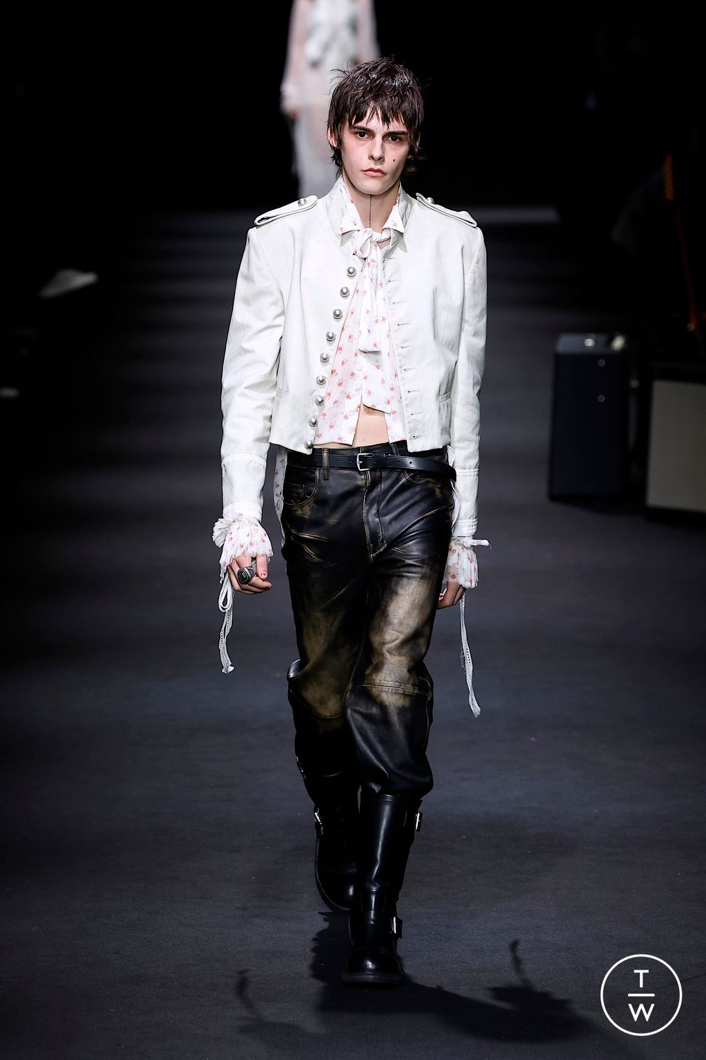 Fashion Week Paris Spring/Summer 2026 look 10 from the Ann Demeulemeester collection womenswear
