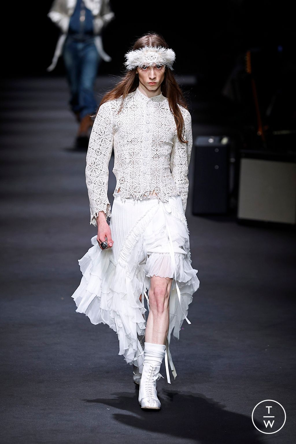 Fashion Week Paris Spring/Summer 2026 look 20 from the Ann Demeulemeester collection womenswear