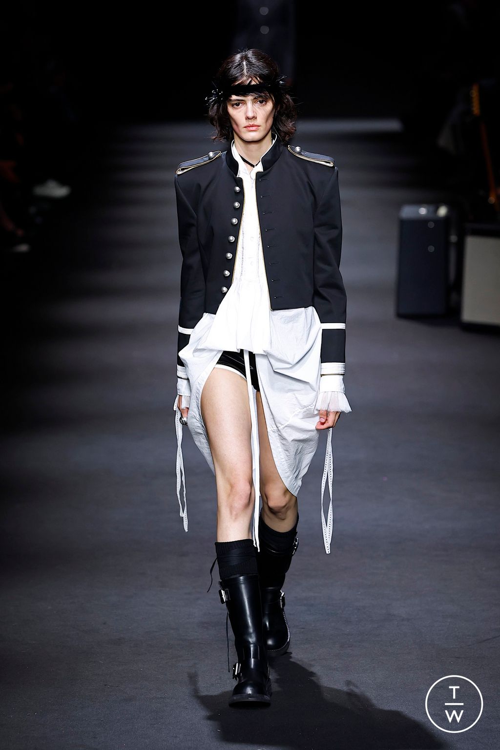 Fashion Week Paris Spring/Summer 2026 look 22 from the Ann Demeulemeester collection womenswear