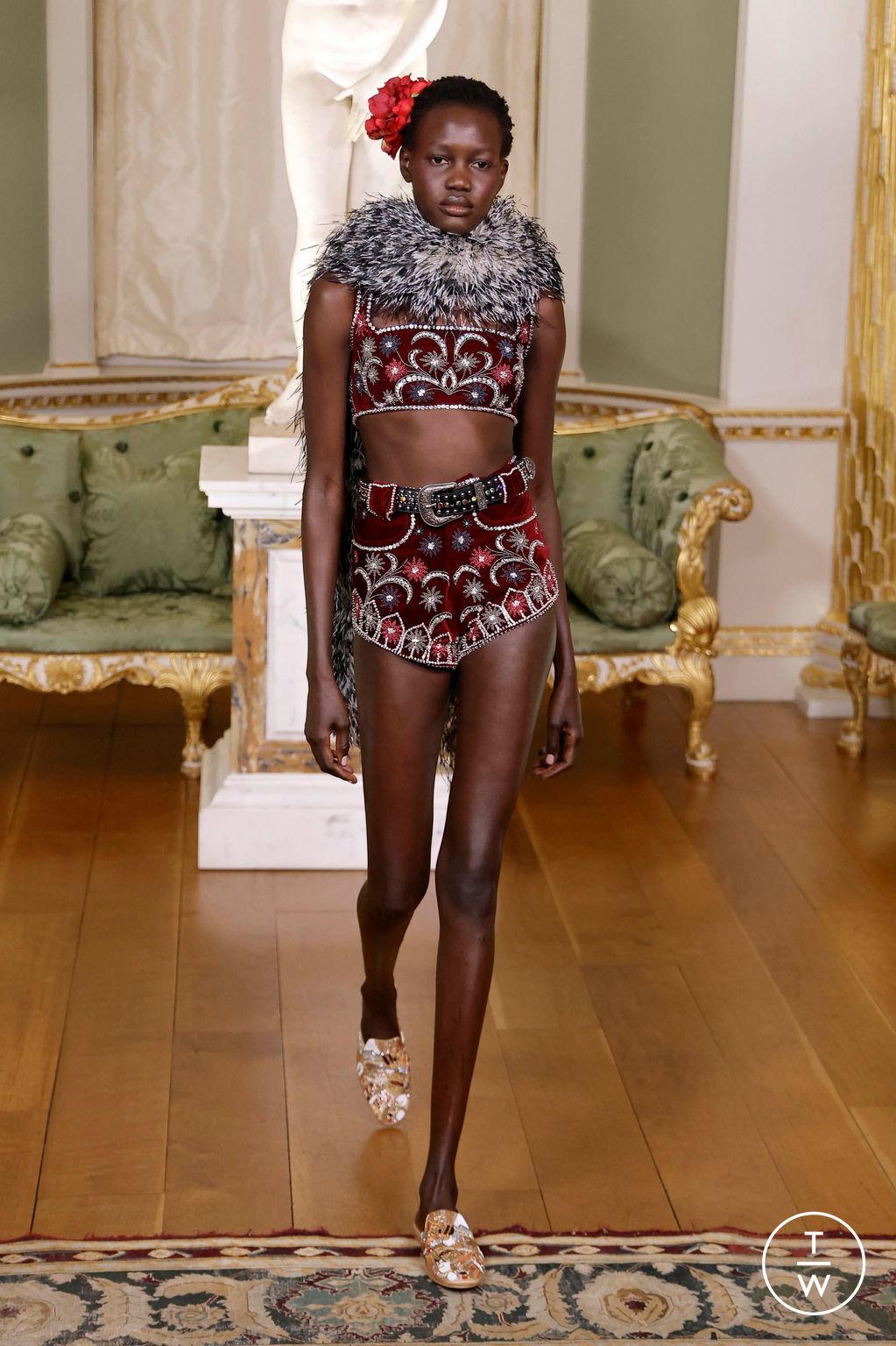 Fashion Week London Fall/Winter 2026 look 16 from the Annie's Ibiza collection 女装