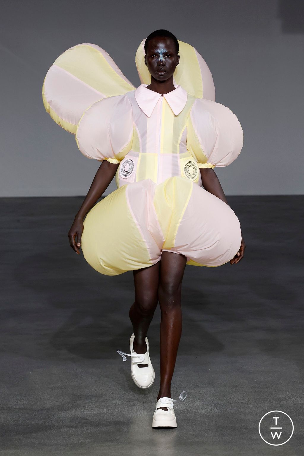Fashion Week Paris Spring/Summer 2025 look 15 from the Anrealage collection womenswear