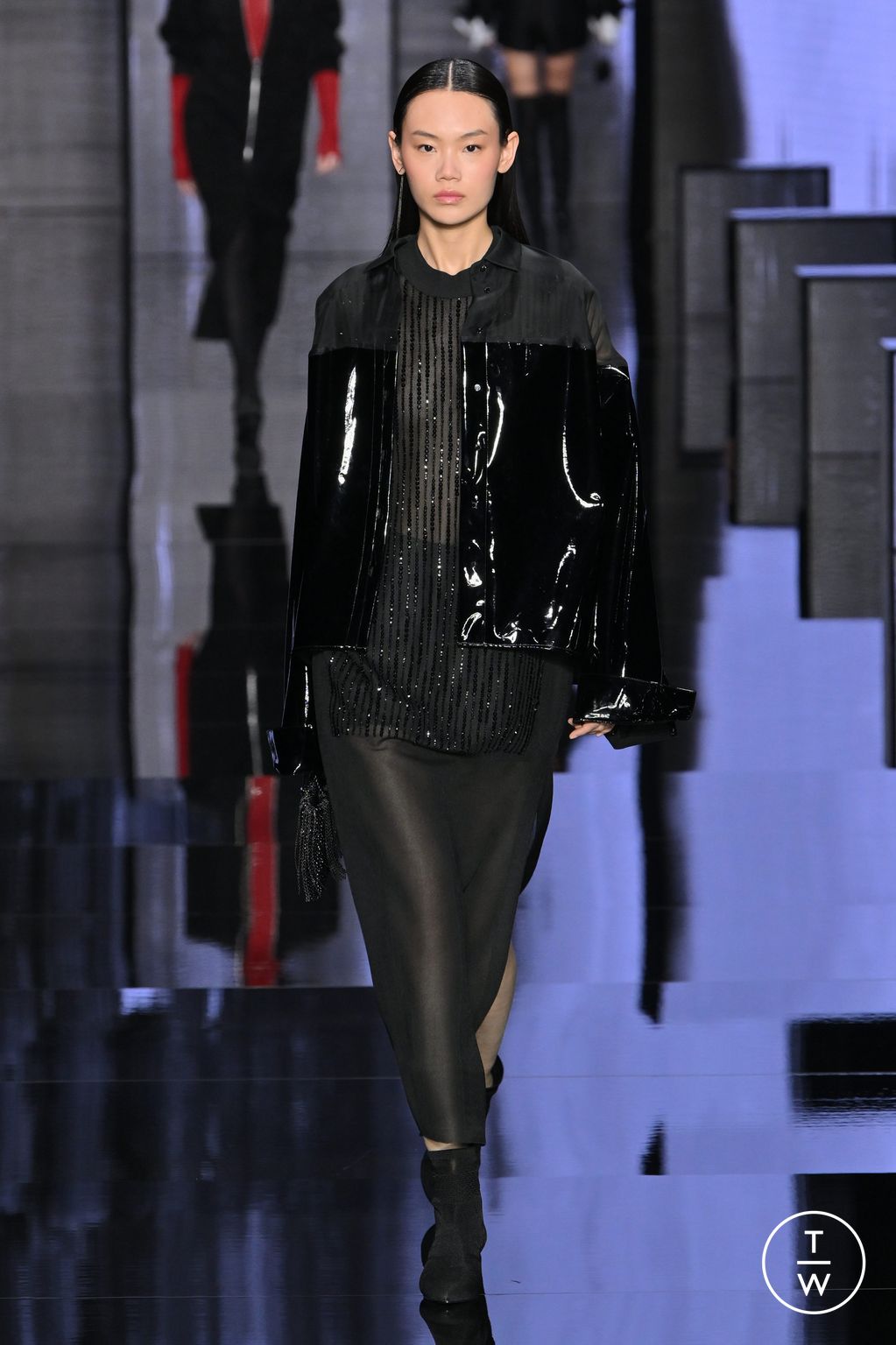 Fashion Week Milan Fall/Winter 2024 look 10 from the Anteprima collection womenswear