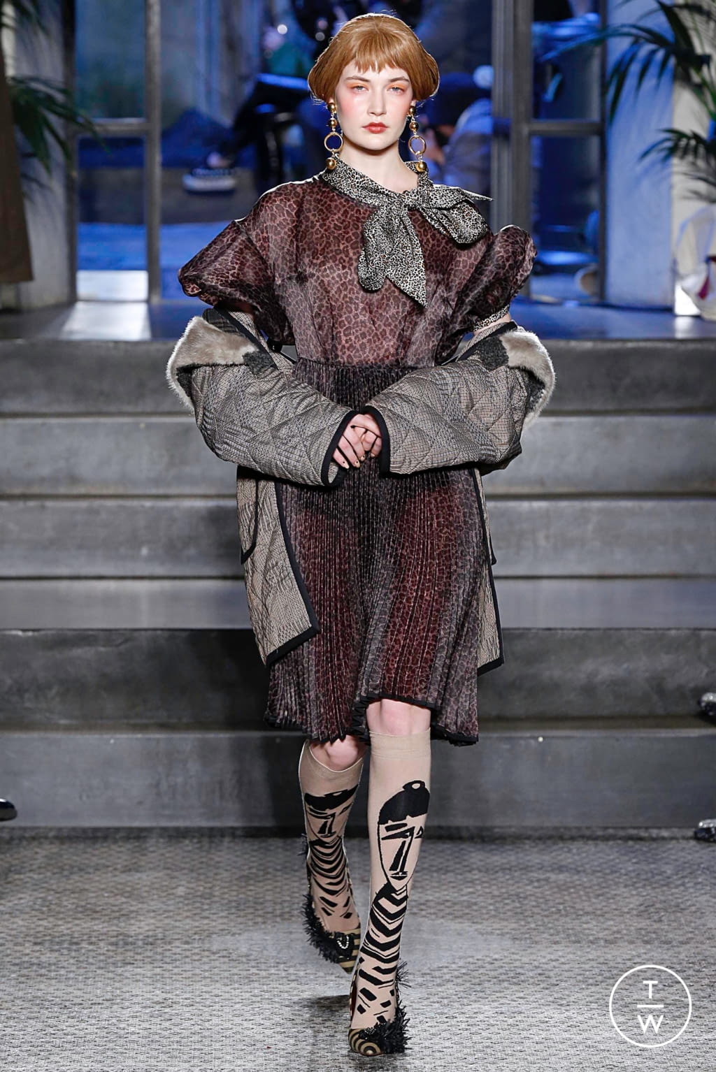 Fashion Week Milan Fall/Winter 2019 look 5 from the Antonio Marras collection 女装