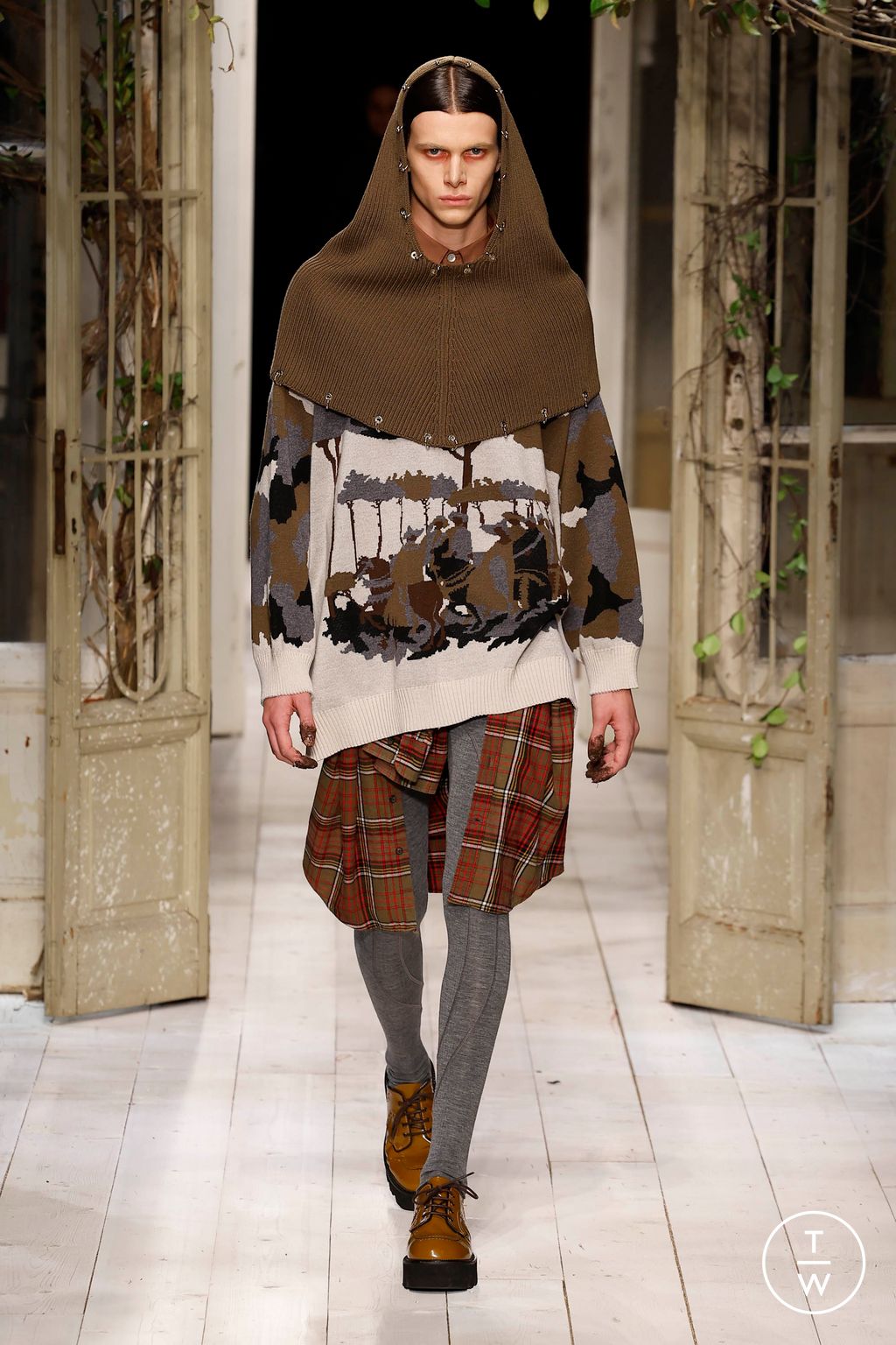 Fashion Week Milan Fall/Winter 2024 look 22 de la collection Antonio Marras womenswear