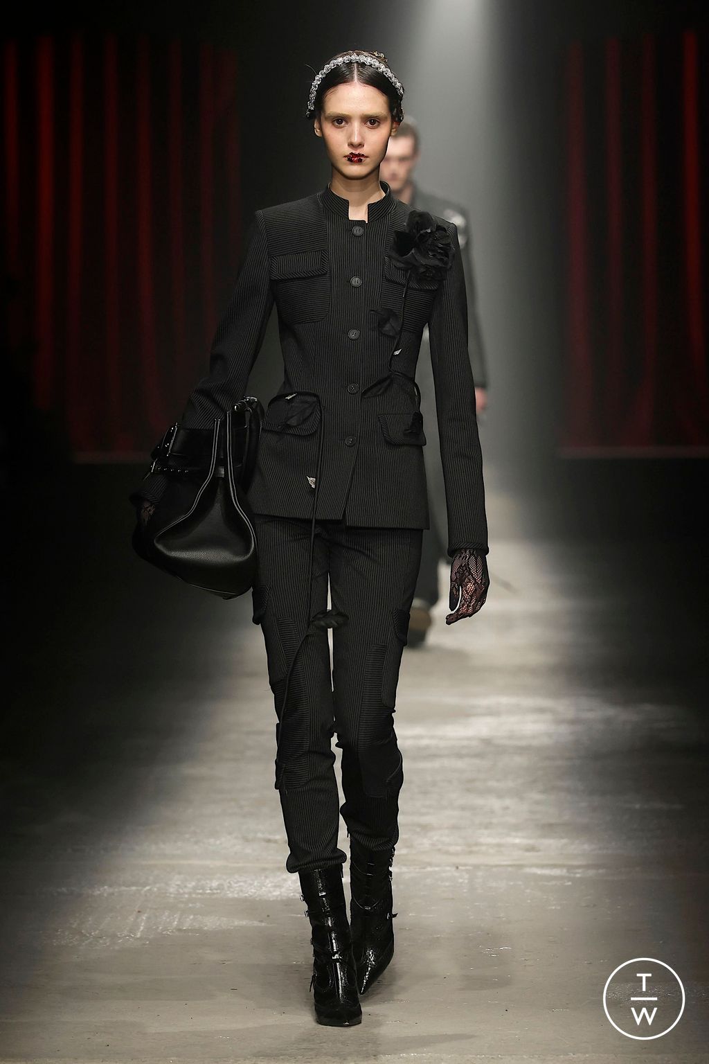 Fashion Week Milan Fall/Winter 2025 look 10 from the Antonio Marras collection 女装