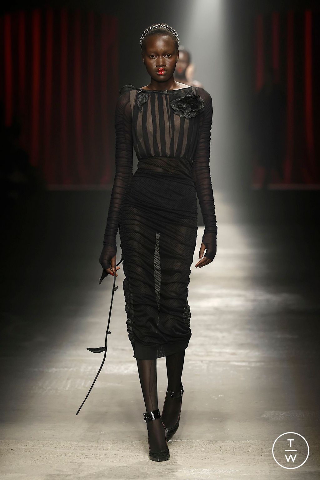 Fashion Week Milan Fall/Winter 2025 look 12 from the Antonio Marras collection 女装