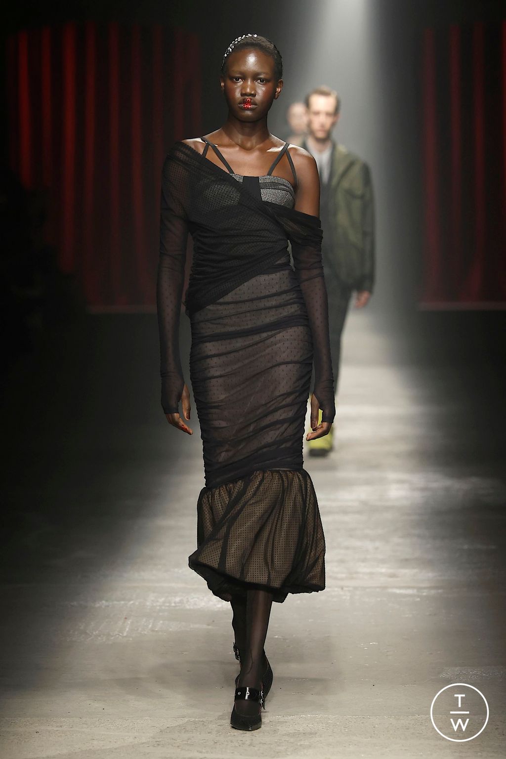 Fashion Week Milan Fall/Winter 2025 look 13 from the Antonio Marras collection 女装