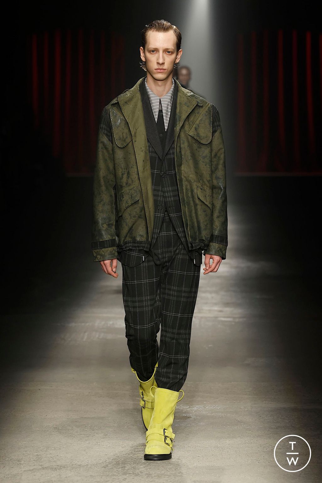 Fashion Week Milan Fall/Winter 2025 look 14 from the Antonio Marras collection 女装