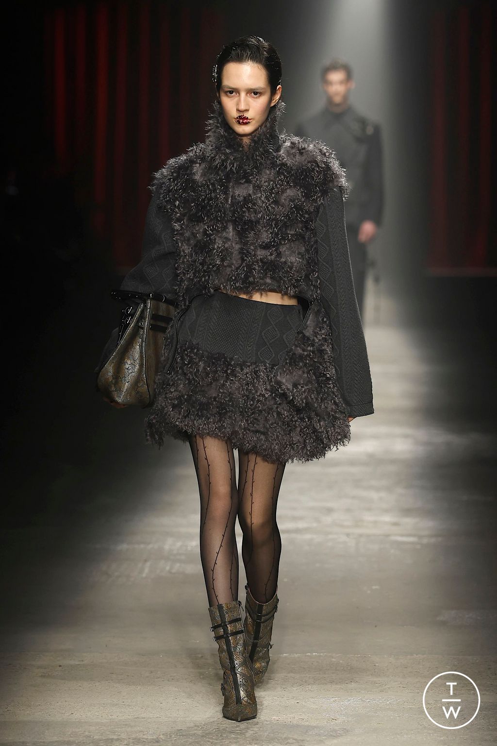 Fashion Week Milan Fall/Winter 2025 look 45 from the Antonio Marras collection 女装