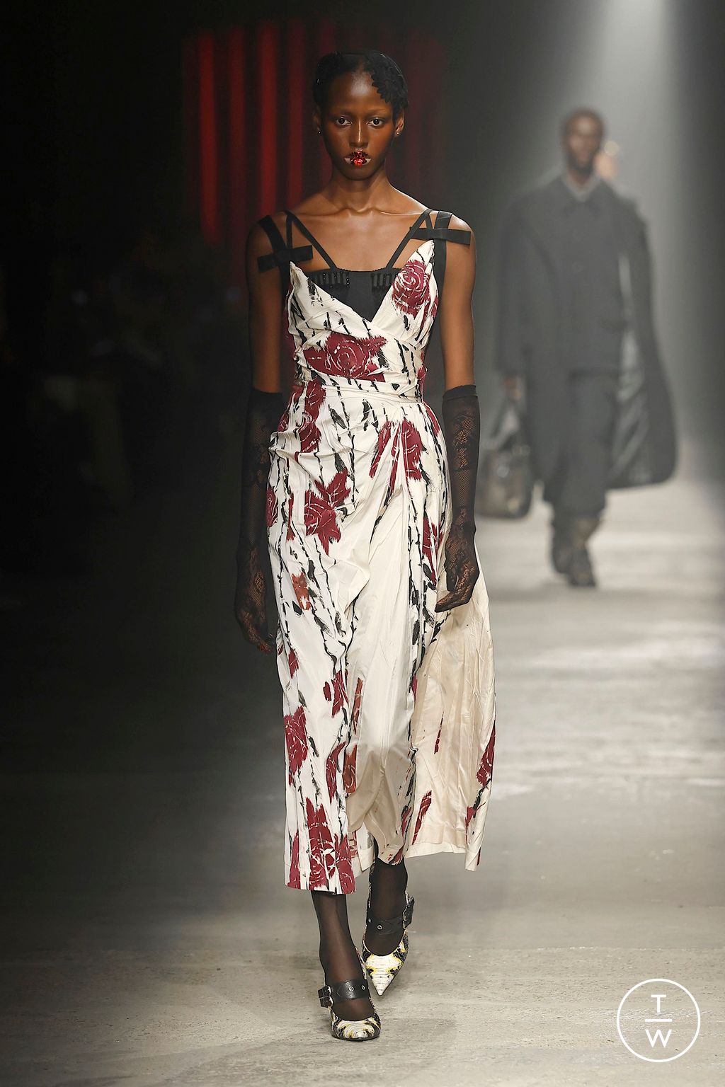 Fashion Week Milan Fall/Winter 2025 look 53 from the Antonio Marras collection 女装