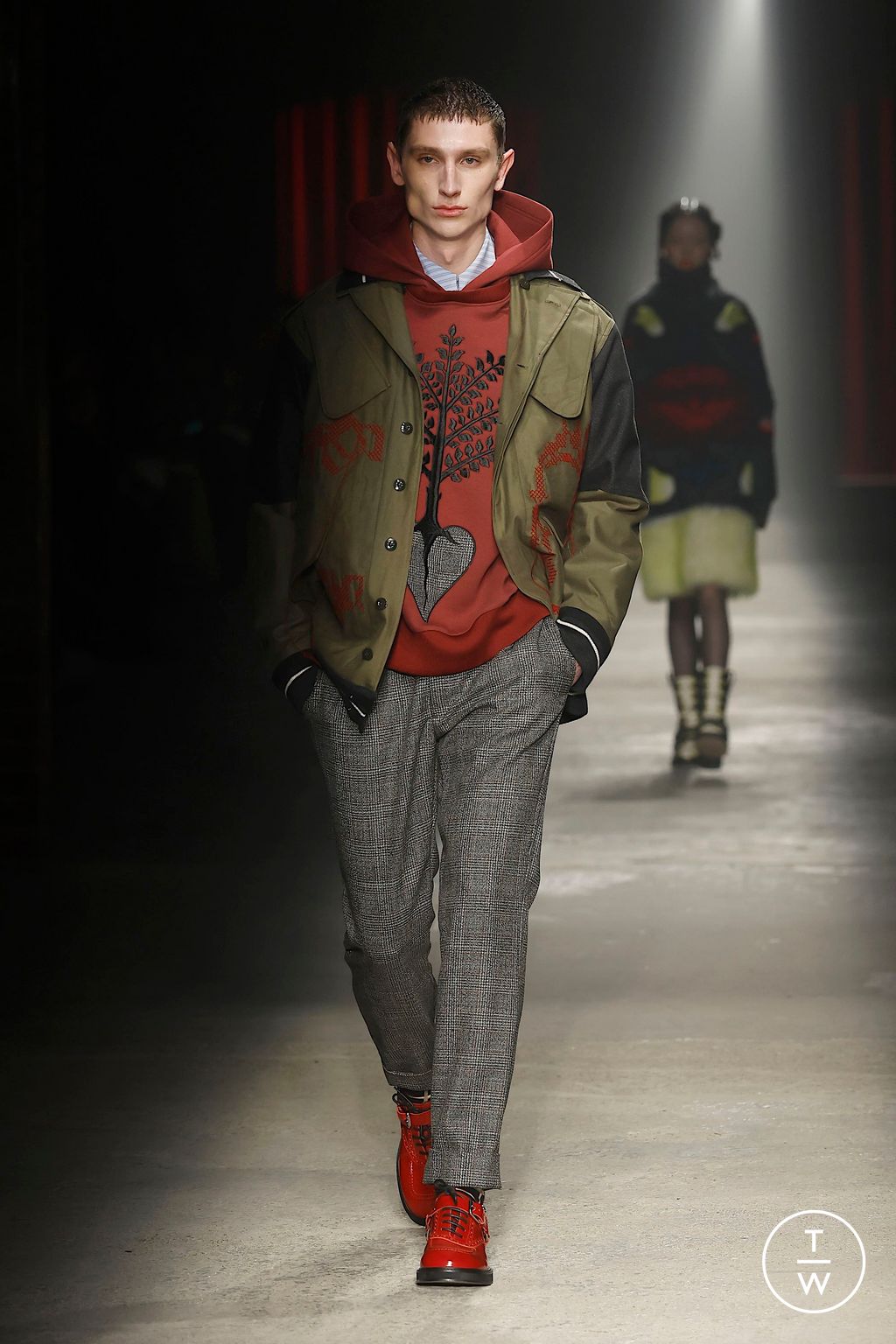 Fashion Week Milan Fall/Winter 2025 look 57 from the Antonio Marras collection 女装